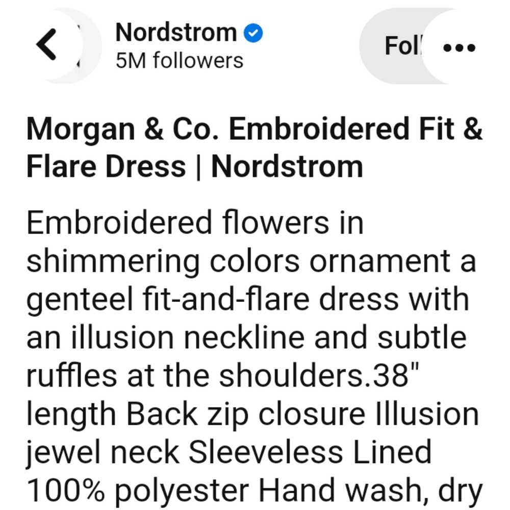 Morgan & Co's Embroidered Fit and Flare Dress - Picture 7 of 7